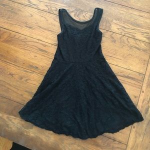 Girls black lace dress by Aqua size medium 10 12